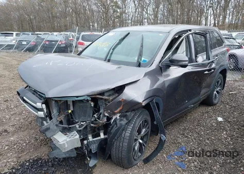 2017 Toyota Highlander Le from USA, damaged, VIN 5TDBZRFH7HS435574